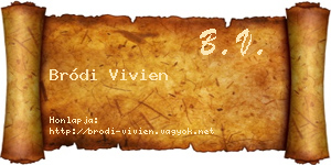 Bródi Vivien névjegykártya