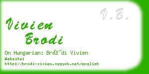 vivien brodi business card